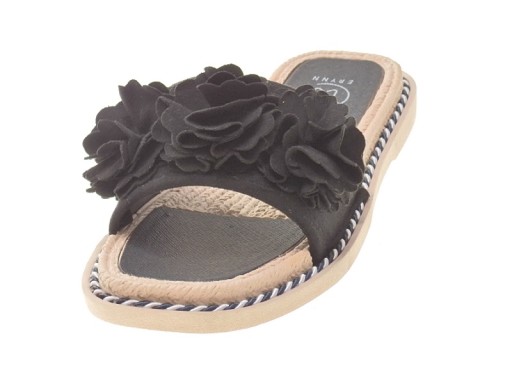 ZAMSZOWE KLAPKI DAMSKIE LS-130 Black r.37