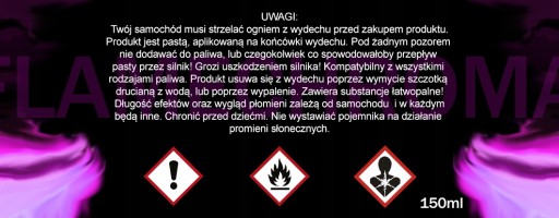 Паста FlameChroma для окрашивания пламени от выхлопных газов КРАСНАЯ