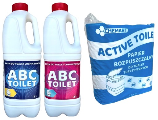 PŁYN DO TOALET TURYSTYCZNYCH KONCENTRAT 4L +PAPIER