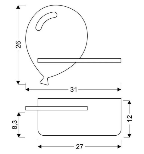 Kinkiet lampa ścienna Candellux BALOON LED