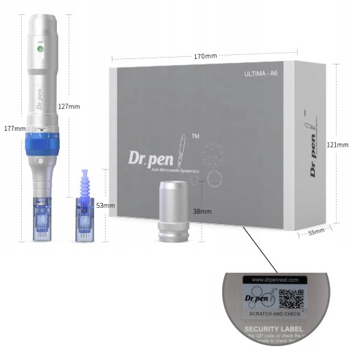 Dr Pen Ultima A6-W + 12 картриджей WIRELESS Dermapen для мезотерапии