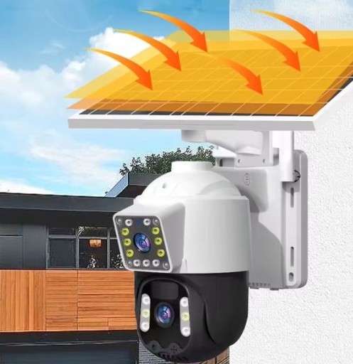 Внутренняя IP-камера, уличная 4K SOLAR CAMERA 2 LENSES