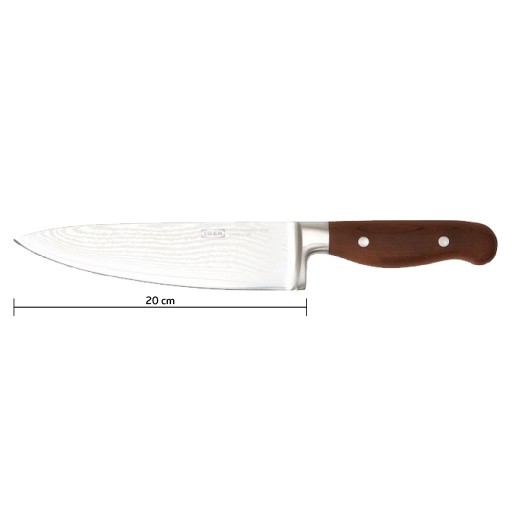 Нож поварской дамасская сталь VG-10 нержавеющая сталь IKEA BRILJERA 20 см