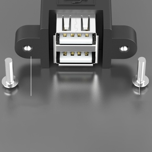 Удлинительный кабель USB 2.0, двойной штекер к A