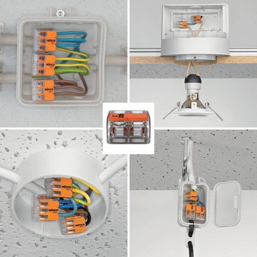 2-контактный быстродействующий разъем с рычагом 0,5-6 мм2 WAGO 221-612 WIRE/LINE 1 ШТ.