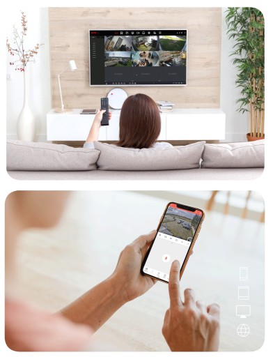 МАГАЗИН МОНИТОРИНГ 4 камеры POE 4K UHD 8MPx Купольные ОБНАРУЖЕНИЕ, ЗАПИСЬ ЗВУКА