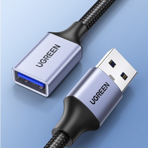 Прочный удлинитель USB 3.0 5 Гбит/с, 2 м, серый