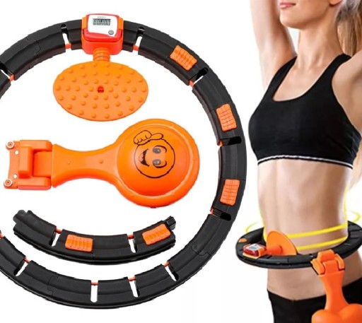 Hula hop HULA ROLL z obciążeniem odchudzające Z LICZNIKIEM