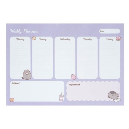 Pusheen - Еженедельный планировщик из коллекции «Моменты», 54 страницы А4.