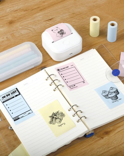 Kolorowy Papier Rolki do mini Drukarki Termicznej DRUKUŚ i Aparatu 3szt.