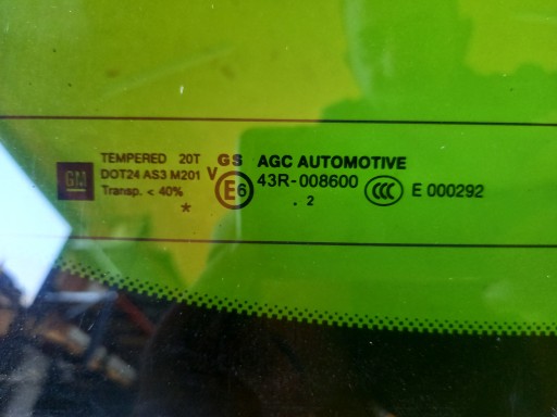 ЗАДНЕЕ СТЕКЛО КАПОТА 12R OPEL ZAFIRA C 12R