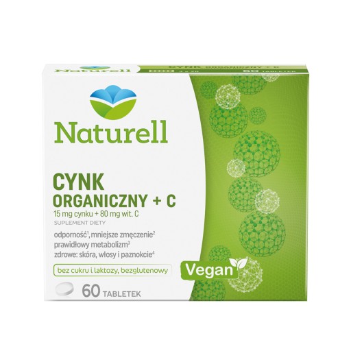 NATURELL Органический цинк + C 60 таблеток