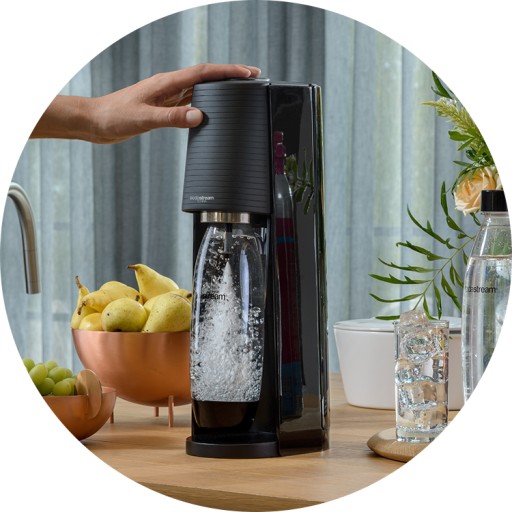 Saturator Soda Stream Terra CZARNY + ENERGY syrop