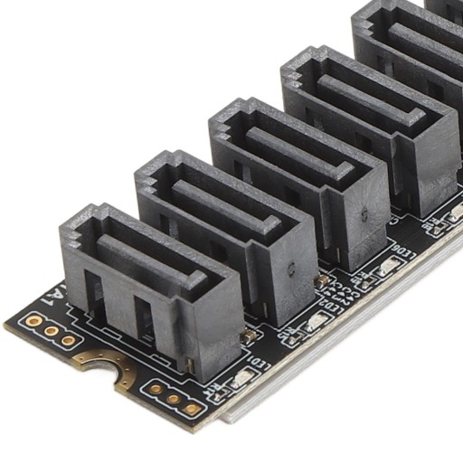 Карта адаптера m.2 to sata3.0 6 Гбит/с, высокоскоростная asm1166 m.2 pcie to sata, расширение