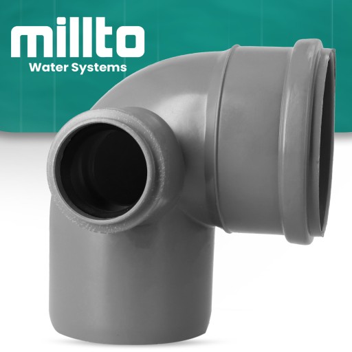 Kolano KANALIZACYJNE 110 mm 90° PCV Redukcyjne Odejście LEWE 50 mm Kolanko