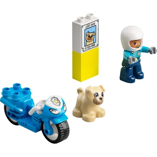 LEGO DUPLO Полицейский мотоцикл 10967 (5 деталей) 2+