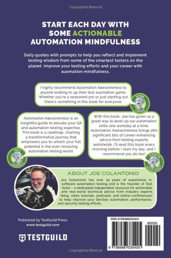 Colantonio, Joe Automation Awesomeness: 260 actionable affirmations to impr
