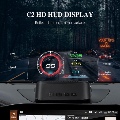 C2 Автомобильный индикатор OBD2 на проекционном дисплее