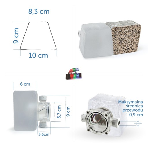 8 светодиодных брусчаток LedBruk 24V Piccola-A BC