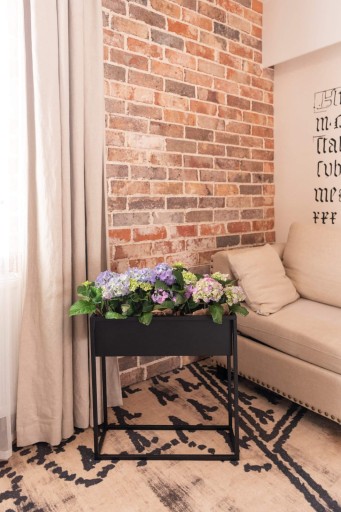 Металлический цветочный горшок LOFT с крышкой на подставке для цветов 80х60х21см