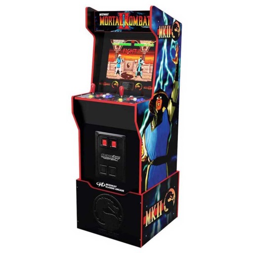 Mortal Kombat II Machine Ретро аркадная консоль, большая стоячая аркада1UP, 12 игр