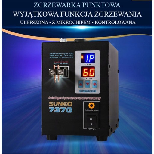 ZGRZEWARKA IMPULSOWO PUNKTOWA SPAWARKA AKUMLATORÓW SUNKKO 737G TECHREBAL