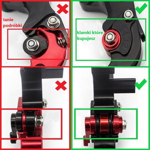 КОРОТКИЕ спортивные дверные ручки с ЧПУ для: Yamaha, Kawasaki, Honda, Suzuki