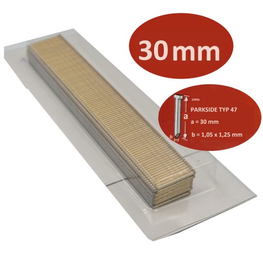 Гвозди PARKSIDE тип 47 шпильки 30 мм для PET25C3 PARKSIDE PET 25 NAILS