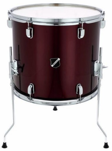 16x14 Focus Floor Tom Red в цвете Poplar Chrome Millenium