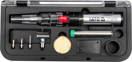 ГАЗОВЫЙ ПАЯЛОК YATO ТЕПЛОВАЯ ПЫЛКА ГОРЕЛКА YT-36706 YATO 3в1 YT-36706 + АКСЕССУАРЫ