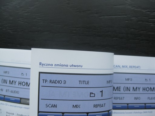 Инструкция по эксплуатации VW RCD 310 Passat B6 VW GOLF V PL