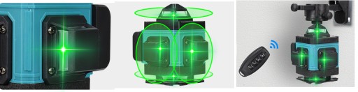 ЛАЗЕРНЫЙ УРОВЕНЬ 360° КРЕСТОВОЙ ЛАЗЕР 4D САМОВЫРАВНИВАЮЩИЙСЯ ЗЕЛЕНЫЙ