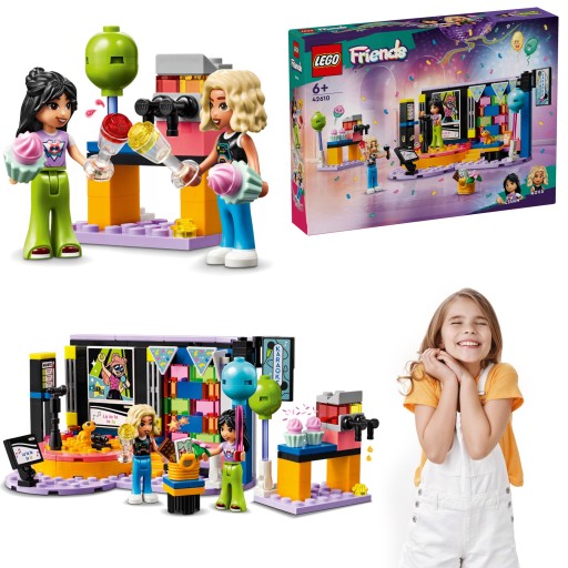 КАРАОКЕ-ВЕЧЕРИНКА LEGO FRIENDS, ВРАЩАЮЩАЯСЯ СЦЕНА ПОЮ, ШАРЫ И ХИТ ГЕККОНОВ