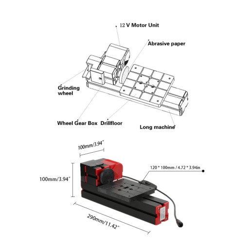 MINIATUROWA TOKARKA METALOWA WIERCENIE SZLIFOWANIE