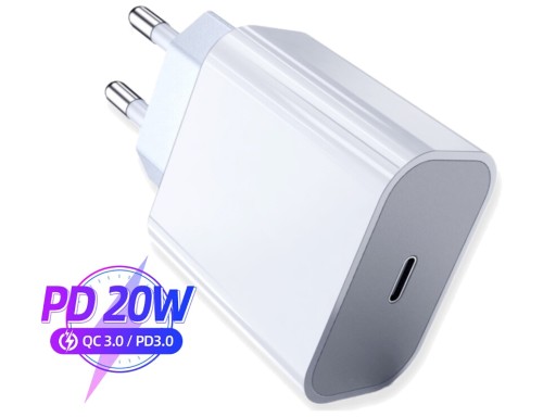 СЕТЕВОЕ ЗАРЯДНОЕ УСТРОЙСТВО USB TYPE C, 20 Вт, БЫСТРАЯ ЗАРЯДКА 3.0