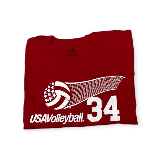 Мужская футболка с короткими рукавами Adidas 34 USA Volleyball XL