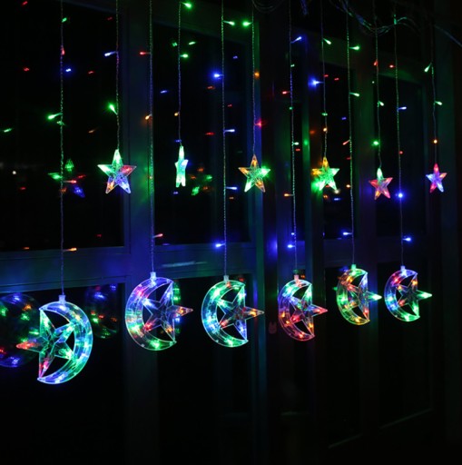 СВЕТОДИОДНЫЕ СВЕТИЛЬНИКИ ШТОРЫ MOON STARS 2.5M 138LED