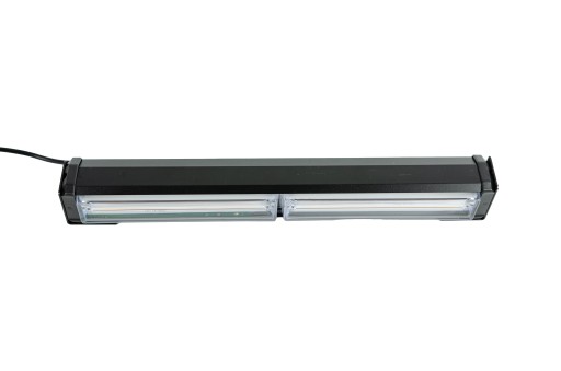 BELKA OSTRZEGAWCZA JEDNOSTRONNA POMARAŃCZOWA KOGUT STROBO LED 30CM 12V 24V