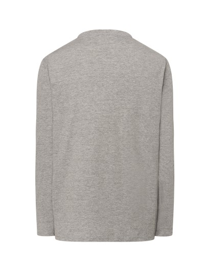 T-SHIRT MĘSKI Z DŁUGIM RĘKAWEM JHK SZARY S
