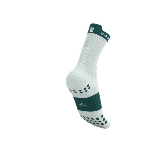 COMPRESSPORT Skarpetki do biegania wysokie V4 RUN HIGH sugar/storm T4