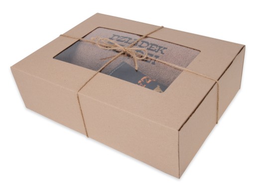 Dziadek Rządzi pantofle skórzane + Haftowany ręcznik 70x140 - Zestaw RDZ 44