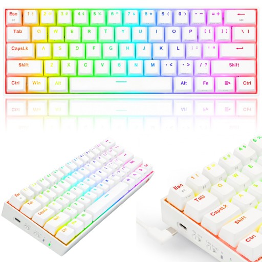 Клавиатура Redragon Dragonic Pro K530W белая
