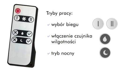 Rekuperator ścienny Solo+ 100 mm z pilotem VENTS VENTIKA
