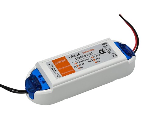 ZASILACZ MONTAŻOWY MEBLOWY TAŚMA LED 12V 6A 72W