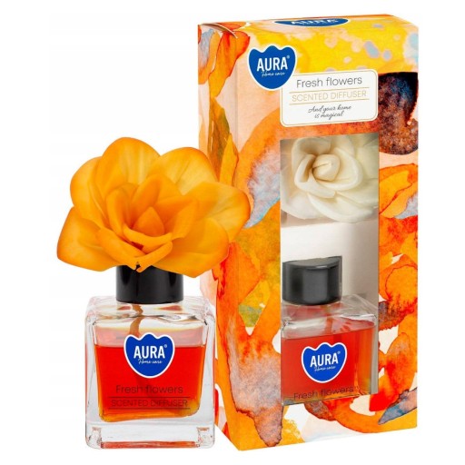 Odświeżacz z kwiatem Świeże kwiaty 80 ml 15,5cm do 4 tyg. AURA