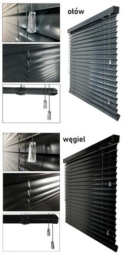Żaluzje Aluminiowe na wymiar CLICKY Loft 50mm 160x240 cm