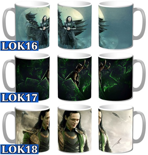 KUBEK DLA FANA LOKI NA PREZENT + IMIĘ MARVEL 330ML