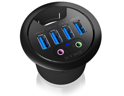ICY BOX IB-HUB1403A настольный HUB 60 мм