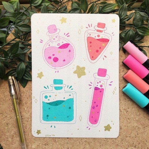 Маркер Posca PC-3M с краской для плакатов, набор из 8 шт.
