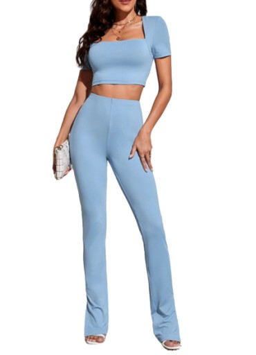 КОМПЛЕКТ SHEIN BLUE ДЛЯ ВЫСОКИХ ЖЕНЩИН M VXC